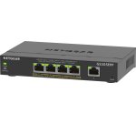 NETGEAR 5-Port Gigabit Ethernet High-Power PoE+ Plus Switch (GS305EPP) Géré L2/L3 Gigabit Ethernet (10/100/1000) Connexion Ethernet, supportant l'alimentation via ce port (PoE) Noir