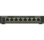 NETGEAR 8-Port Gigabit Ethernet PoE+ Plus Switch (GS308EP) Gestionado L2/L3 Gigabit Ethernet (10/100/1000) Energía sobre Ethernet (PoE) Negro