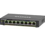 NETGEAR 8-Port Gigabit Ethernet High-Power PoE+ Plus Switch (GS308EPP) Géré L2/L3 Gigabit Ethernet (10/100/1000) Connexion Ethernet, supportant l'alimentation via ce port (PoE) Noir