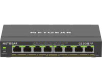 NETGEAR 8-Port Gigabit Ethernet High-Power PoE+ Plus Switch (GS308EPP) Géré L2/L3 Gigabit Ethernet (10/100/1000) Connexion Ethernet, supportant l'alimentation via ce port (PoE) Noir