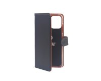 Celly Wally mobile phone case 15.5 cm (6.1") Folio Black, Brown