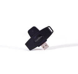 CoolBox CSI-680 lector de tarjeta inteligente Interior / exterior USB USB 2.0 Negro