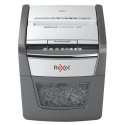 Rexel AutoFeed 45X distruggi documenti Triturazione incrociata 55 dB Nero, Argento