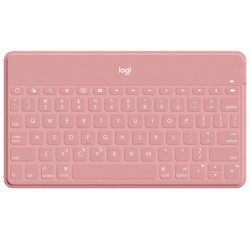 Logitech Keys-To-Go Tastiera Bluetooth, Sottile e Leggera, per iPhone, iPad, Apple TV e tutti i dispositivi iOS. Rosa