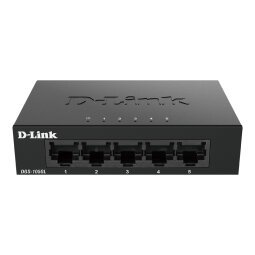 D-Link DGS-105GL/E commutateur réseau Non-géré Gigabit Ethernet (10/100/1000) Noir