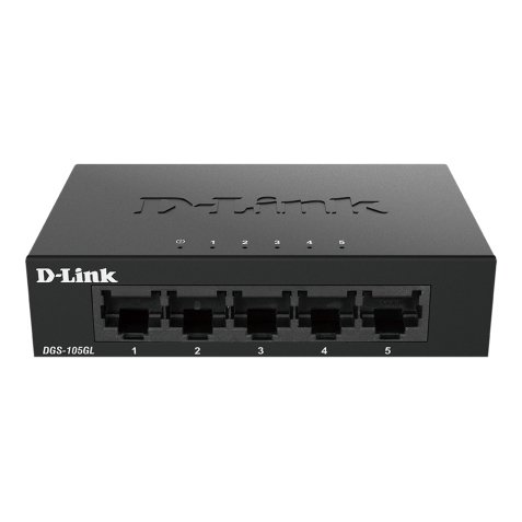 D-Link DGS-105GL/E commutateur réseau Non-géré Gigabit Ethernet (10/100/1000) Noir