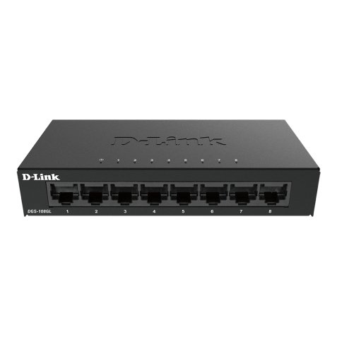 D-Link DGS-108GL Non-géré Gigabit Ethernet (10/100/1000) Noir