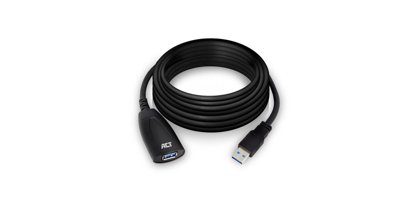 ACT AC6105 USB-Kabel USB 3.2 Gen 1 (3.1 Gen 1) 5 m USB A Schwarz