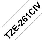 Brother TZe-261 - laminated tape - 1 cassette(s) - Roll (3.6 cm x 8 m) (pack of 20)