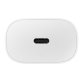 Chargeur secteur rapide pour téléphone mobile Samsung 25W port USB-C - Blanc