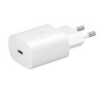 Chargeur pour téléphone mobile Samsung Chargeur secteur RAPIDE 25W port USB C Blanc