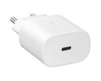 Chargeur pour téléphone mobile Samsung Chargeur secteur RAPIDE 25W port USB C Blanc