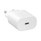 Chargeur pour téléphone mobile Samsung Chargeur secteur RAPIDE 25W port USB C Blanc