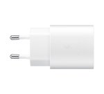 Chargeur pour téléphone mobile Samsung Chargeur secteur RAPIDE 25W port USB C Blanc