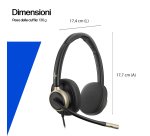 HP Poly Cuffie cablate stereo Mission 825 USB