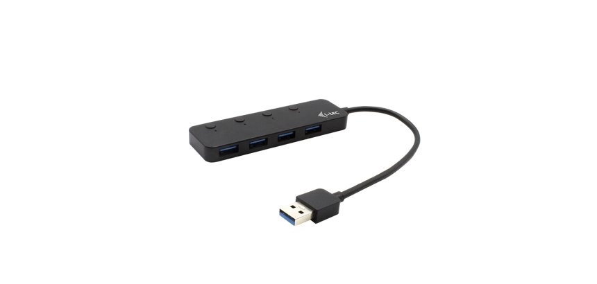 i-tec USB 3.0 Metal HUB 4 Port with individual On/Off Switches