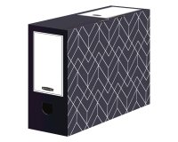 Boîte archives carton Fellowes Déco dos de 10 cm - montage manuel