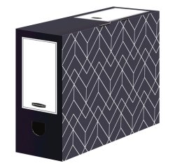 Boîte archives carton Fellowes Déco dos de 10 cm - montage manuel