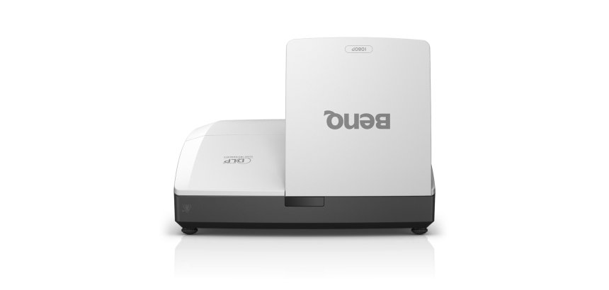 BenQ MH856UST+ vidéo-projecteur Projecteur à focale ultra courte 3500 ANSI lumens DLP 1080p (1920x1080) Compatibilité 3D Noir, Blanc