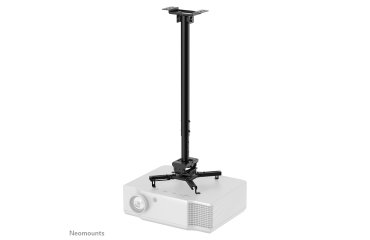 Neomounts CL25-550BL1 Soporte de techo para proyector - alt. 74,5-114,5 cm - fácil montaje - movimiento completo