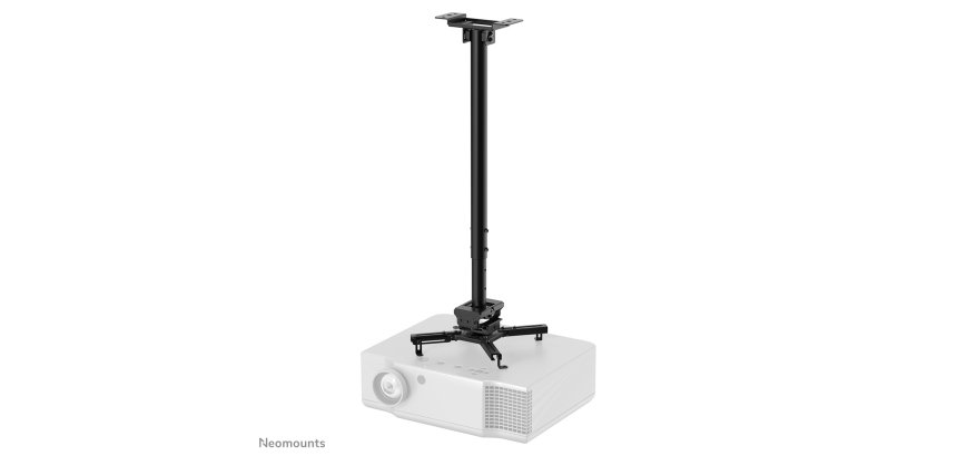 Neomounts CL25-550BL1 Support de plafond pour vidéoprojecteur - h74.5-114.5 cm - installation facile - orientable