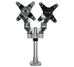 StarTech.com Support de Bureau Double Bras pour Écran - Bras pour Écran Articulé de Qualité - Écrans jusqu'à 30"(10kg) VESA - Support Écran Réglable - Rotation/Inclinaison/Pivotement - Pince/Anneau - Argenté
