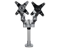 StarTech.com Support de Bureau Double Bras pour Écran - Bras pour Écran Articulé de Qualité - Écrans jusqu'à 30"(10kg) VESA - Support Écran Réglable - Rotation/Inclinaison/Pivotement - Pince/Anneau - Argenté