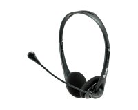 Equip 245304 auricular y casco Auriculares Alámbrico Diadema Oficina/Centro de llamadas Negro
