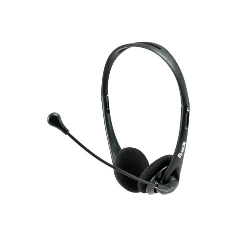 Equip 245304 auricular y casco Auriculares Alámbrico Diadema Oficina/Centro de llamadas Negro