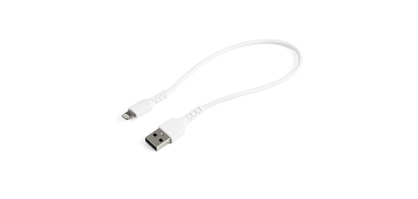 Câble USB-A vers Lightning blanc 0,3 m