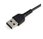 StarTech.com Cable Resistente USB-A a Lightning de 15 cm Negro - Cable de Sincronización y Carga USB Tipo A a Lightning con Fibra de Aramida Resistente - Certificado MFi de Apple - para iPad/iPhone 12