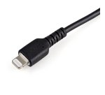 StarTech.com Cable Resistente USB-A a Lightning de 15 cm Negro - Cable de Sincronización y Carga USB Tipo A a Lightning con Fibra de Aramida Resistente - Certificado MFi de Apple - para iPad/iPhone 12