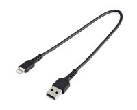 Câble USB-A vers Lightning noir 0,3 m