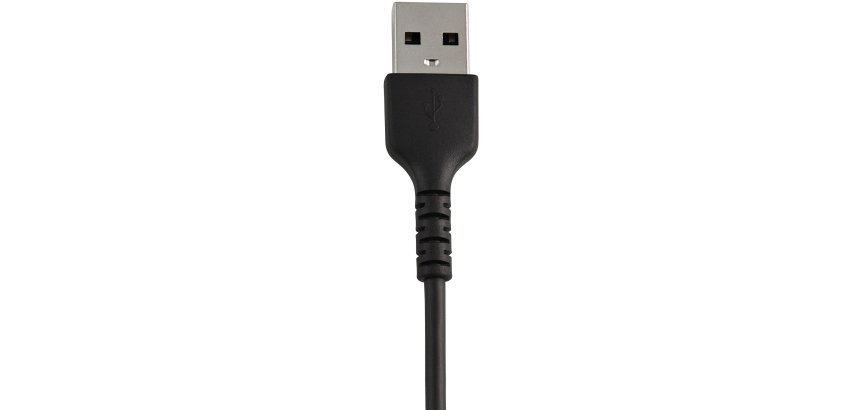StarTech.com 30cm strapazierfähiges schwarzes USB-A auf Lightning-Kabel - Hochbelastbare, robuste Aramidfaser - USB Typ-A auf Lightningkabel