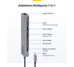 StarTech.com Adattatore Multiporta USB C, Hub USB Type-C con Porta HDMI 4K 60Hz, GbE, 100W PD per la Ricarica di Laptop, compatibile Macbook Pro/Air e Windows