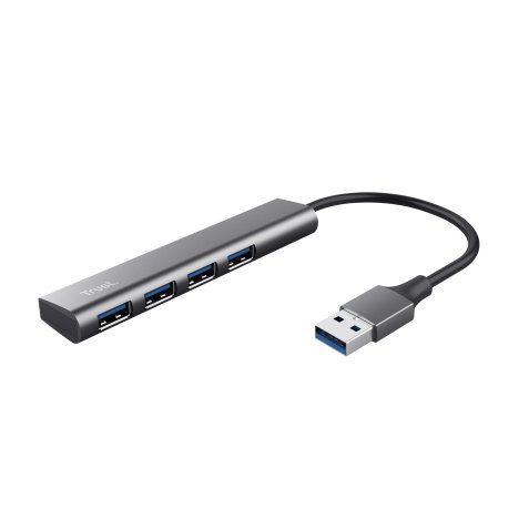 Trust Halyx USB 3.2 Gen 1 (3.1 Gen 1) Type-A 5 Mbit/s Noir, Gris