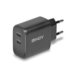 Lindy Chargeur GaN 65W 2 x USB Type C