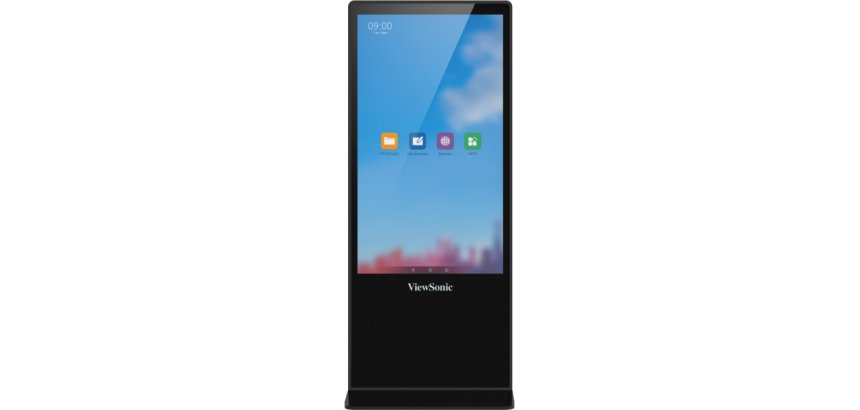 Viewsonic EP5542T visualizzatore di messaggi Design totem 139,7 cm (55") LED 450 cd/m² 4K Ultra HD Nero Touch screen Android 8.0