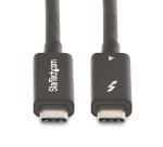 StarTech.com 6.6ft (2m) Active Thunderbolt 4 Cable, 40Gbps, 100W Power Delivery, 4K/8K Video, Intel-Certified Thunderbolt Cable - Compatible w/ USB4/Thunderbolt 4/ USB 3.2/ USB Type-C/DisplayPort/Thunderbolt 3