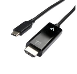 V7 V7UCHDMI-2M adaptador de cable de vídeo USB Tipo C HDMI Negro