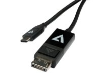 V7 V7UCDP-2M cambiador de género para cable USB Type-C 3.2 Gen 1 DisplayPort Negro