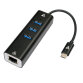 V7 V7UCRJ45USB3 base para portátil y replicador de puertos USB Tipo C Negro