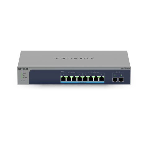 NETGEAR MS510TXUP commutateur réseau Géré L2/L3/L4 10G Ethernet (100/1000/10000) Connexion Ethernet, supportant l'alimentation via ce port (PoE) Gris, Bleu