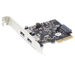 StarTech.com Carte PCIe 2 Ports USB - 10Gbps/port - Carte Contrôleur Hôte USB 3.2 Gen 2 Type-A PCI Express 3.0 x2 - Carte Adaptateur Additionnelle - Full/Low Profile - Windows & Linux