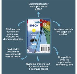 Epson Cartouche d’encre jaune DURABrite Ultra Parapluie 406