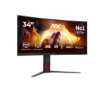 Ecran PC Aoc Gaming CU34G4Z 34" incurvé 240 Hz WQHD Noir et Rouge