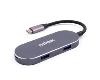 Nilox MINI-DOCKING USB-C: HDMI, 3 PUERTOS USB 3.0 Y USBC
