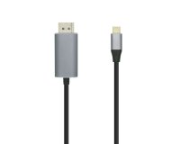 AISENS Cable conversor USB-C a Displayport 4K@60HZ, USB-C/M-DP/M, Negro, 1.8m