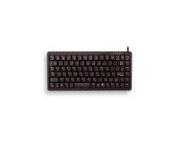 CHERRY G84-4100 COMPACT KEYBOARD Clavier filaire miniature, USB/PS2, noir, AZERTY - FR