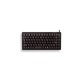 CHERRY G84-4100 COMPACT KEYBOARD Clavier filaire miniature, USB/PS2, noir, AZERTY - FR